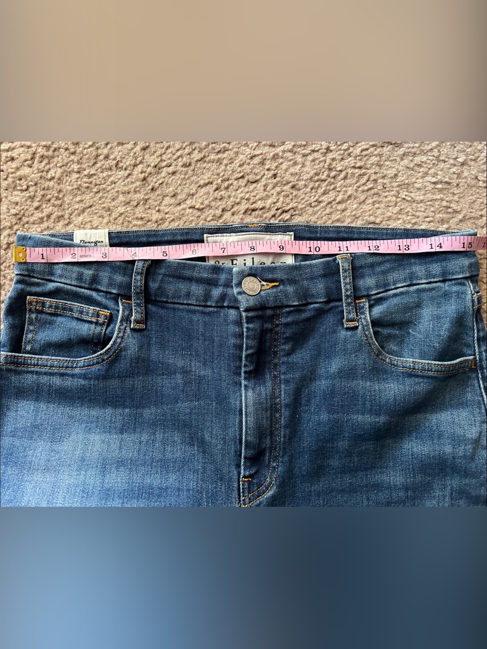 Frank & Eileen Flannigan Flare Jeans with Raw Hem Sz 31 Made In USA - Picture 7 of 9